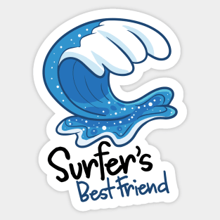 Surfer's Best Friend Sticker